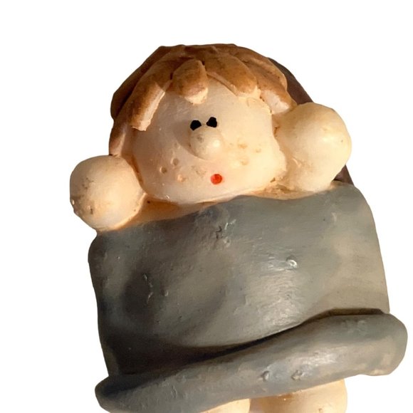 Nativity set 8 Piece Ceramic porcelain Christmas Lighted Whimsical Children - Picture 5 of 14